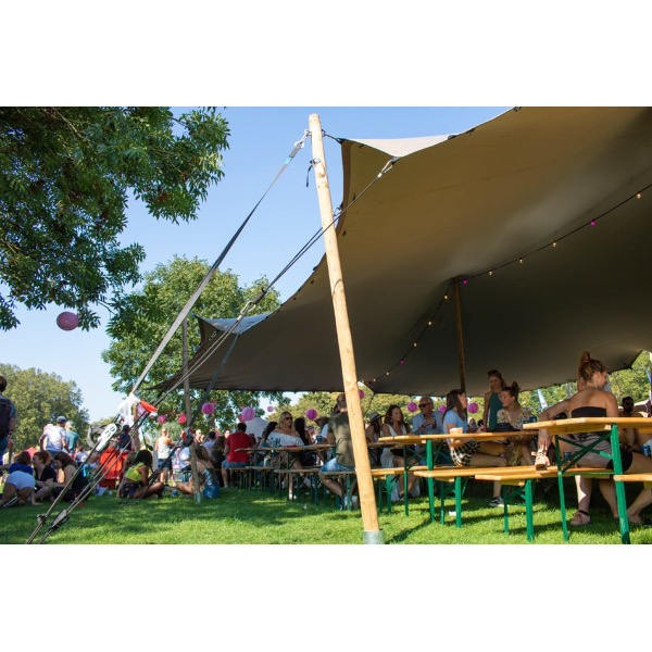 Stretchtent huren, tuinfeest, bruiloft, tent huren